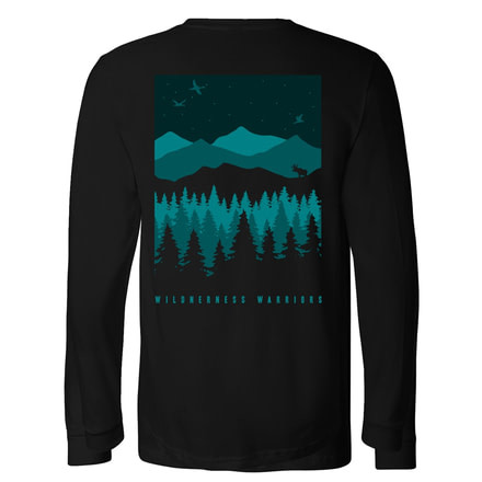 Compas Life The Warriors L/S Shirt, Black, Large, CFA17LS001-L-BLK