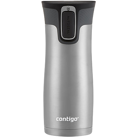 Contigo West Loop, Stainless Steel, 16 oz, Black Button, 16, CTSSWL2016-10