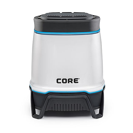 Core Equipment 1250 Lumen Rechargeable Bluetooth Speaker Lantern, Gray, 5.4 x 5.4 x 6.9 in, 40078