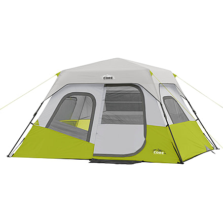 Core Equipment 6 Person Instant Cabin Tent, Green/Grey, 40161