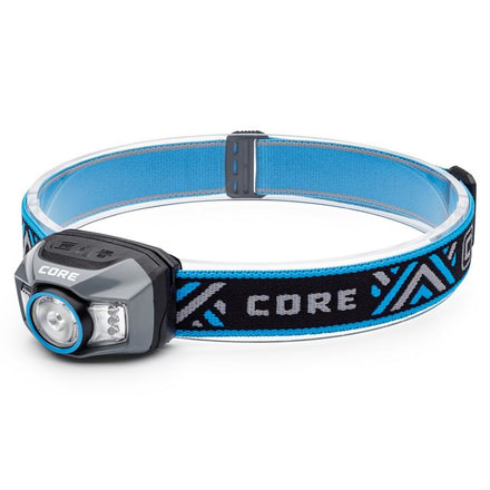 Core Equipment Rechargeable Headlamp, 300 Lumen, Gray, 2.2 x 1.5 x 1.7 in, 40079