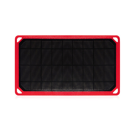 Core Third Maasai 7 Solar Charger, Black/Red, Hyperlon, 1 Year Mfg Warranty, COR-81807