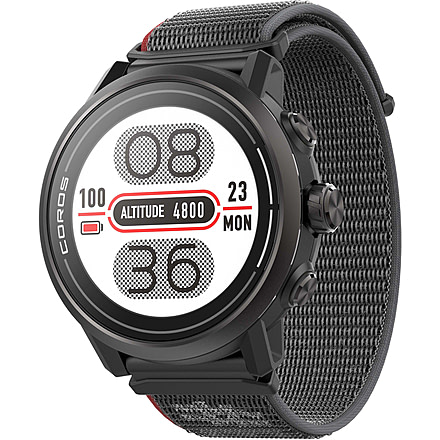 COROS Apex 2 GPS Outdoor Watch, Black, WAPX2-BLK