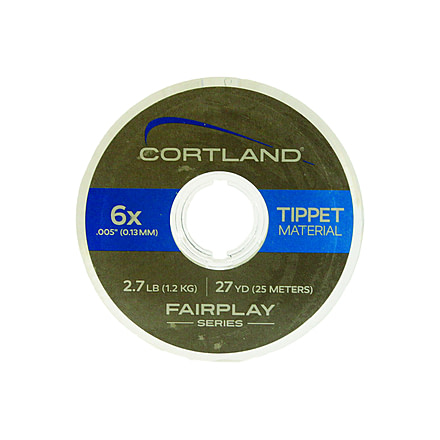 Cortland Line Fairplay Nylon Tippet 27yd 4X-6lb Clear, 605404