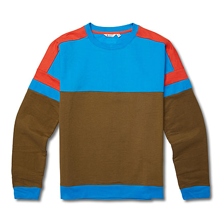 Cotopaxi Bandera Sweatshirt - Mens, Saltwater/Oak, Extra Large, BDSW-F22-SWOAK-M-XL