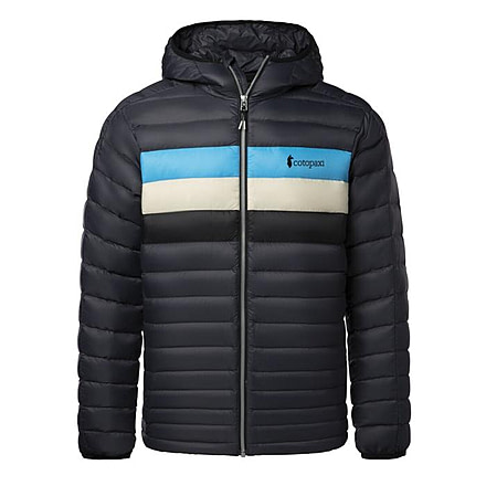 Cotopaxi Fuego Down Hooded Jacket - Mens, Graphite Stripes, Medium, FDJ-F20-GRPHST-M-M