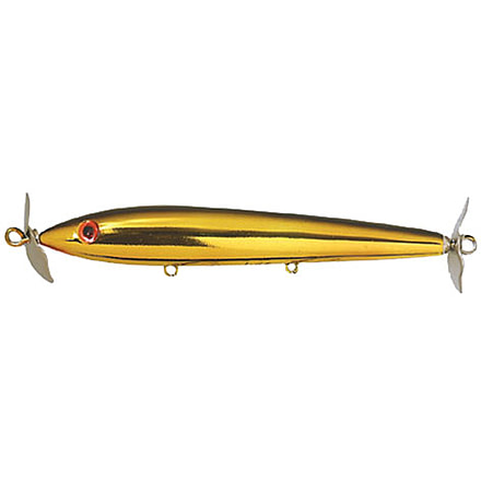 Cotton Cordell Boy Howdy Topwater Prop Bait, 4.5in, 3/8 oz, Floating, Gold/Black, C4103
