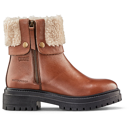 Cougar Vigo Leather Waterproof Winter Boots - Womens, Cognac, 10 US, VIGO-L-Cognac-10