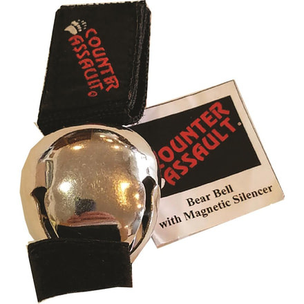 Counter Assault Bear Bells 1.5 in with Silencer, Silver 1001214