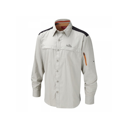 Bear Grylls Trek Long Sleeve Shirt - Mens-Metal-X-Large