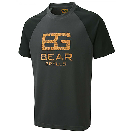 Crag Hoppers Bear Technical Short-Sleeved T-Shirt - Men's-Black Pepper/Black-Large