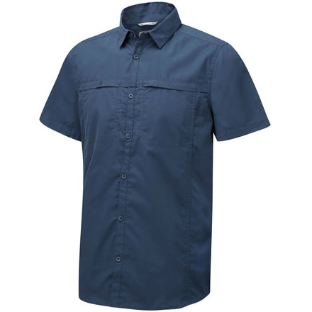 Kiwi Trek Short Sleeve Shirt - Mens -Faded Indigo-XX-Large