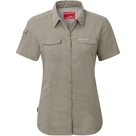 Crag Hoppers Nosilife Adventure Short-Sleeved Shirt - Women's-Mushroom-6