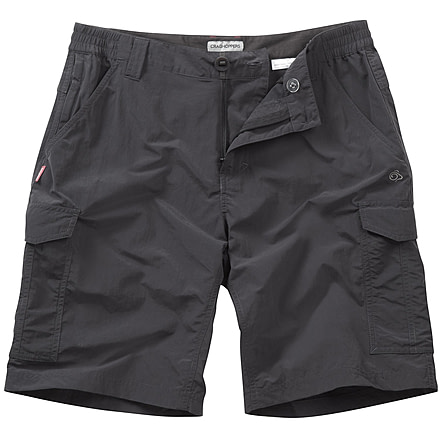 Crag Hoppers NosiLife Cargo Shorts - Men's-Black Pepper-10.5 in-38 Waist