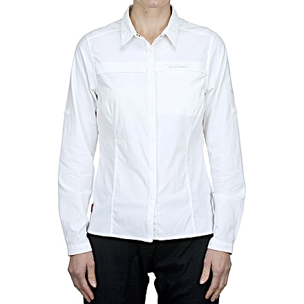 Crag Hoppers NosiLife Pro Long Sleeved Shirt - Women's-White-Small