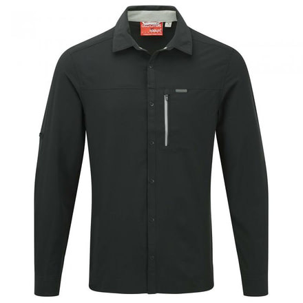 Crag Hoppers NosiLife Pro Long Sleeve Shirt - Mens-Black Pepper-Small crh0035-Black Pepper-Small