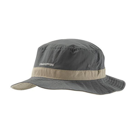 Craghoppers NosiLife Sun Hat -Dark Khaki/Pebble-Clearance-S/M