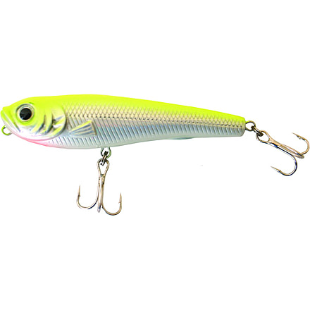 Creme Lures Pond Favorite Topwater Bait, Floating, Chartreuse Back, 2 3/4in, 1 per Pack, TWP99