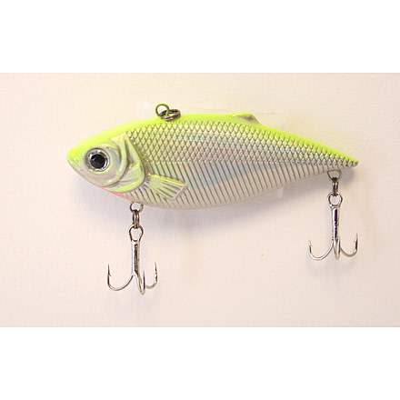 Creme Lures Pond Favorites Lipless Crankbait, Sinking, Chartreuse Back, 2 1/2in, 1 per Pack, LCP99