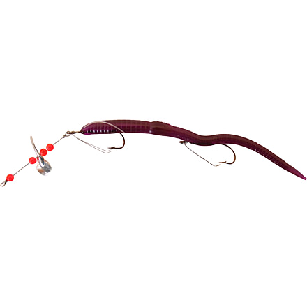 Creme Lures Scoundrel Rigged Worm, 1, 6in, Purple, 0136-3-1