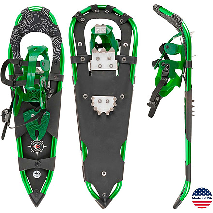 Crescent Moon Sawtooth 27 Snowshoes, Green, 760625