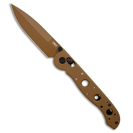 Crkt CRKT M16-03XD Crossbar Lock Spear Point Knife Desert Tan Grivory 3.6" Tan, Tan, D2, adult, BHQ-226892