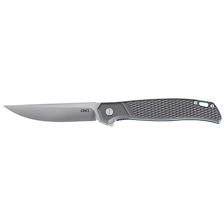CRKT Scar Folding Knife, 3.30in, D2, Drop Point Blade, Gray G10 Handle, K440XXP