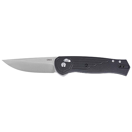 CRKT Sero Folding Knife, 3.02in, D2 Tool Steel Blade, Drop Point Blade, Gray/Black G10 Handle, 7170