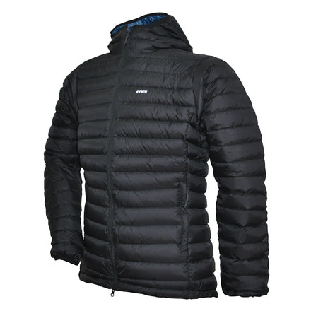 Crux Halo Hooded Jacket - Men's-Black-Small