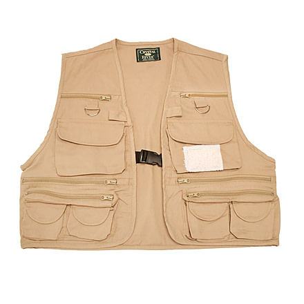 Crystal River Utility Vest Tan Small, CR/FV1-S