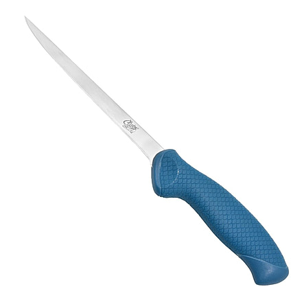 Cuda AquaTuff Fillet Knife with Blade Cover, Blue, 6in, 23045