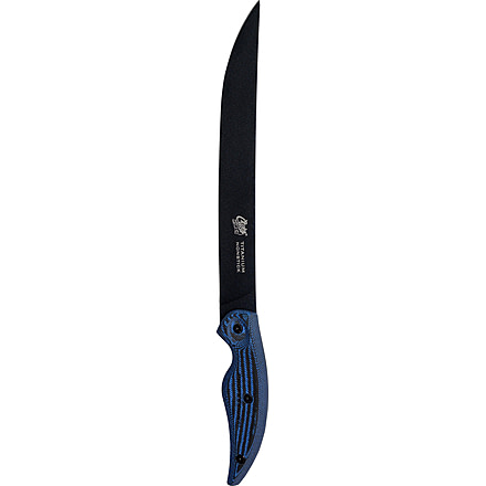 Cuda Knives Cuda 10 in Professional Fillet Fixed Blade Knife, 10in, Stainless Steel, Standard Edge, Blue/Black Micarta Handle, 18131