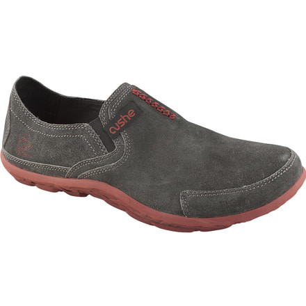 Cushe Slipper Suede Shoe - Men's-Dark Grey/Brick-Medium-45