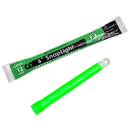 Cyalume Snaplight 6'' Green 12 Hr Each 9-08011