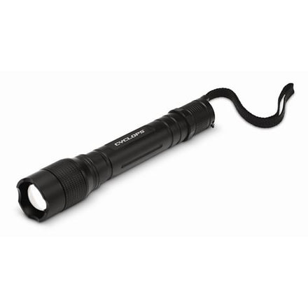 Demo, Cyclops 2AAA Dual Mode Illumination LED Flashlight, 200 Lumens, Black, CYCTF200
