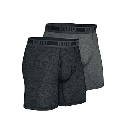 KUIU ULTRA Boxer Brief 2-Pack - Men's, Black Stone, 2XL, Merino, Adult, Male, 7344584753310