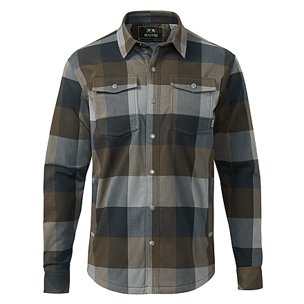 KUIU Fleece Lined Flannel Shirt Jacket in Vias Plaid Size 4XL C0719D5D, Vias Plaid, 4XL, Adult, Male, 7987498483870