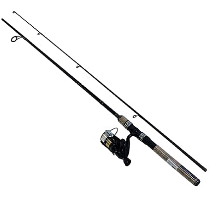 Daiwa D-Shock Spinning Rod and Reel Combo, 7ft, Medium, 2 Pieces, 1BB, DSK30-B/F702M