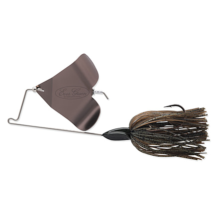 Daiwa Evergreen LB Topwater Buzzbait, 5 1/4, 3/8oz, Green Pumpkin, LB-38-07