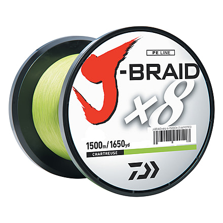 Daiwa J-Braid 8lb Chartreuse 1500m JB8U8-1500CH
