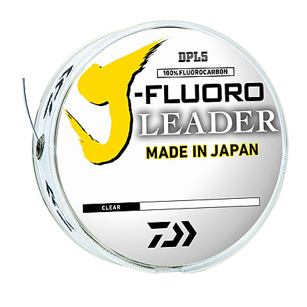 Daiwa J-Fluoro Fluorocarbon Leader, 100yds, 6lb, Clear, JFL6-100