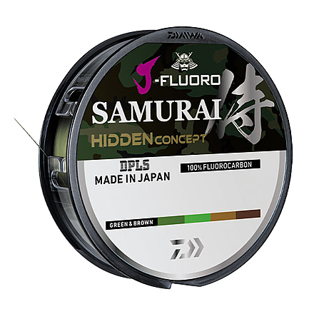 Daiwa J-Fluoro Samurai Hidden Fluorocarbon Line w/Leader, 220, 2lb, JFS2-220H