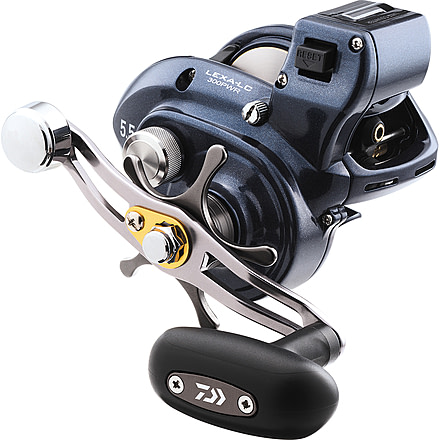 Daiwa Lexa 400 Baitcasting Reel, 5.5-1, 6+1, Left Hand, LEXA-LC400PWRL-P