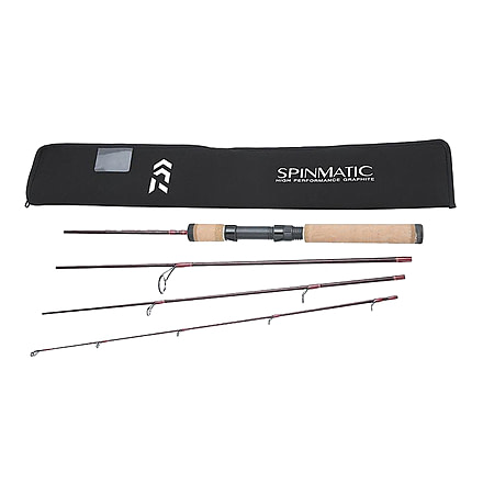 Daiwa Spinmatic Ultra Light Spinning Rod - 4 Pack, 6ft6, Ultra Light, Fast, 4 Pieces, SMD664ULFS