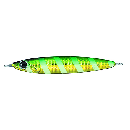 Daiwa Zakana Casting Jig, 5/7oz, 3in, Zebra Glow Green Gold, ZC20G10