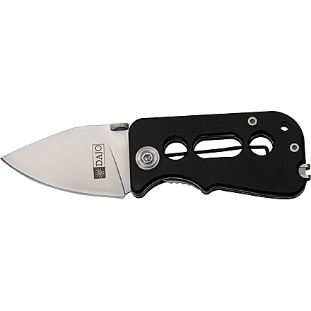 Dajo Ascent Linerlock Folding Knife,Stainless Blade, Black G10 Handle DJ00915