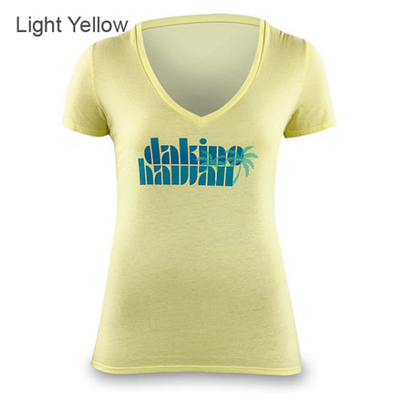 Dakine Hawaii Palm SS T-Shirt - Women's-Light Yellow-X-Large