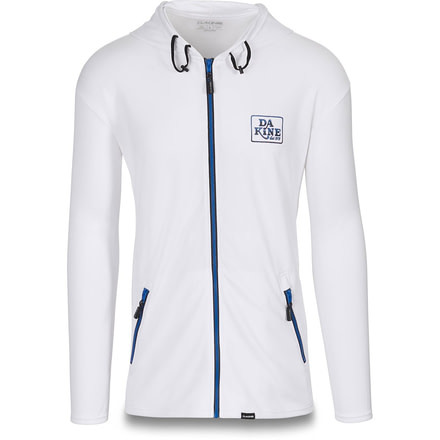 Dakine Inlet Loose Fit Front Zip Hoodie Long Sleeve - Mens, White, Extra Large, 10002284-WHITE-XL