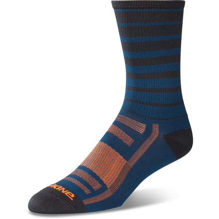 Dakine Singletrack Sock, Slate Blue Stripe, Small/Medium, 10001923-SLATEBLUST-S/M