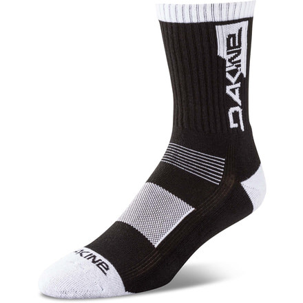 Dakine Step Up Sock, Black, Small/Medium, 10001924-BLACK-S/M
